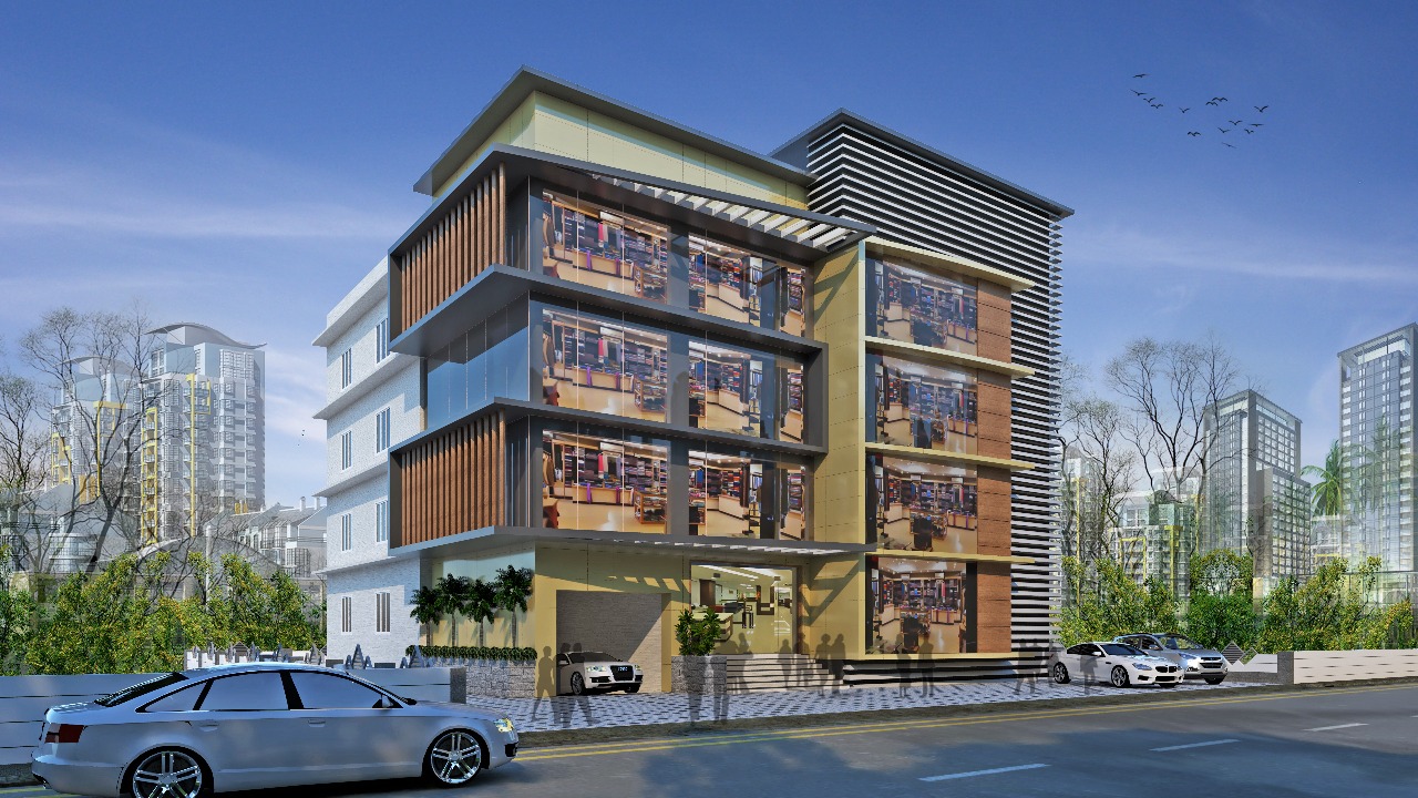 Chakrampilly Avenue -Commercial Building For Rent Seaport At Airport Rd Opposite Bharatha Matha College , Kochi